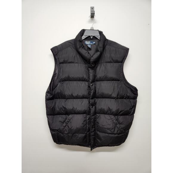 Polo By Ralph Lauren Men's Down & Feather Filled Puffer Vest, Sz 3XB, In Black. - Picture 1 of 14